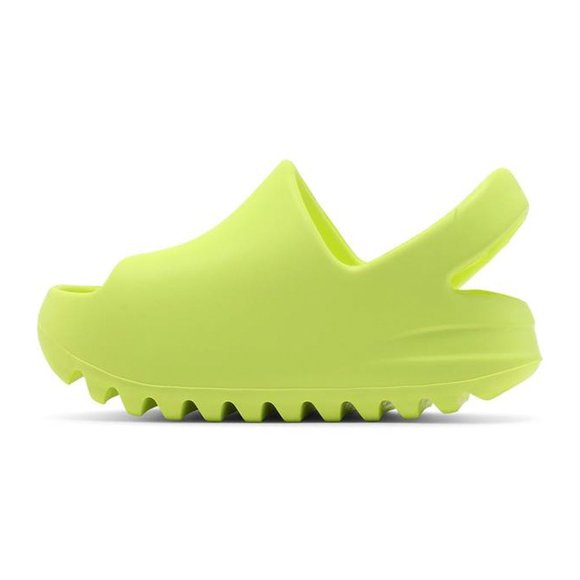 YEEZY X ADIDAS Glow Green Infant Slide Sandals NIB - Picture 9 of 13